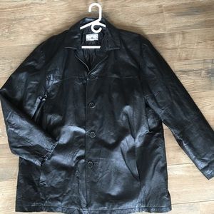 Men’s sz xl Wilson leather lined dress jacket
